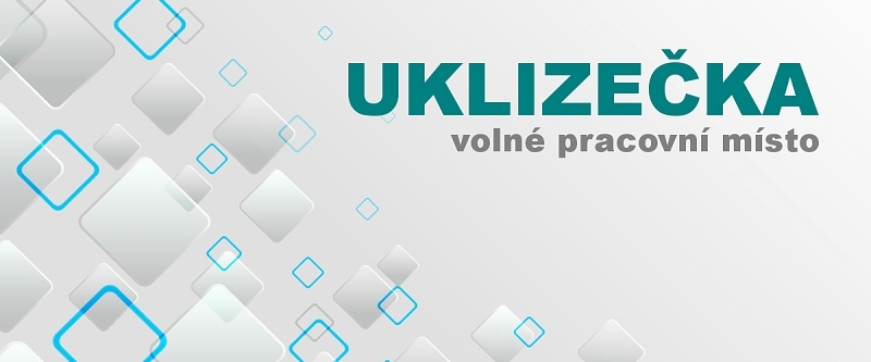 Volné pracovní místo – uklízečka