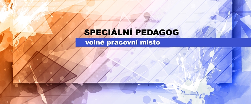 Volné pracovní místo – speciální pedagog