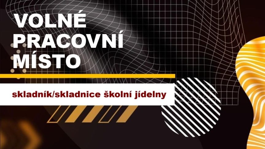 Skladník/skladnice ve školní jídelně